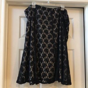 Fashion Bug lace skirt. 22/24W. Excellent Cond’n